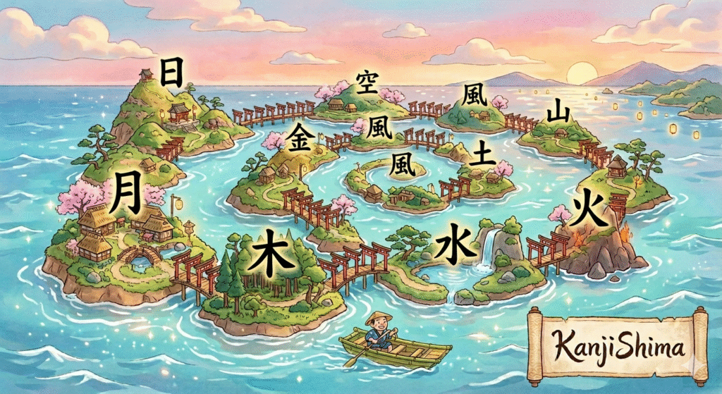 🏝️ KanjiShima: Learn Kanji by Sailing an Archipelago (100% Free, No Ads)